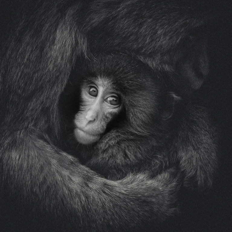 Parent and child monkeys - Masaru Takagi